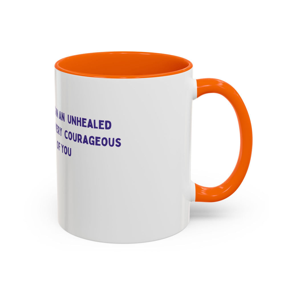 Inspirational Healing Coffee Mug — "Healing in an Unhealed World" Accent Mug