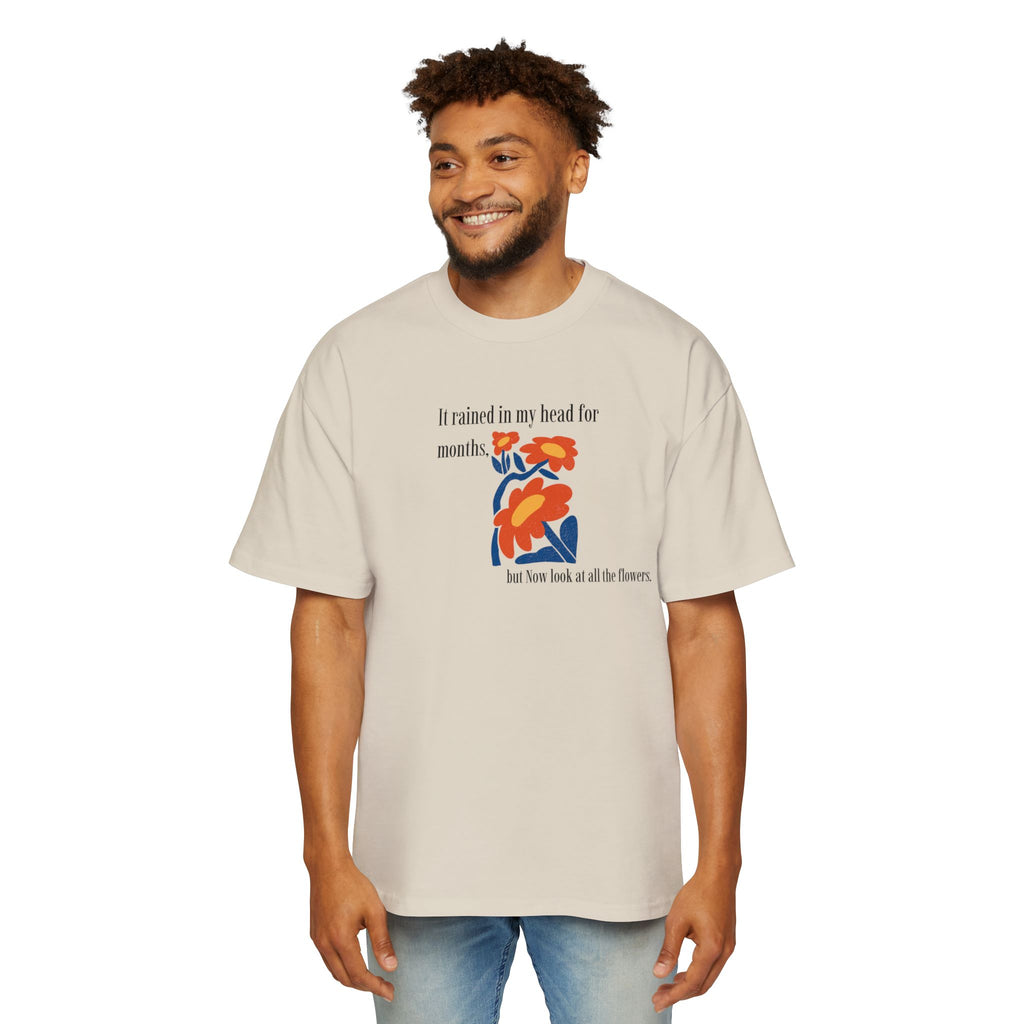 Abstract Floral Illustration T-Shirt | Retro Bloom Graphic Tee