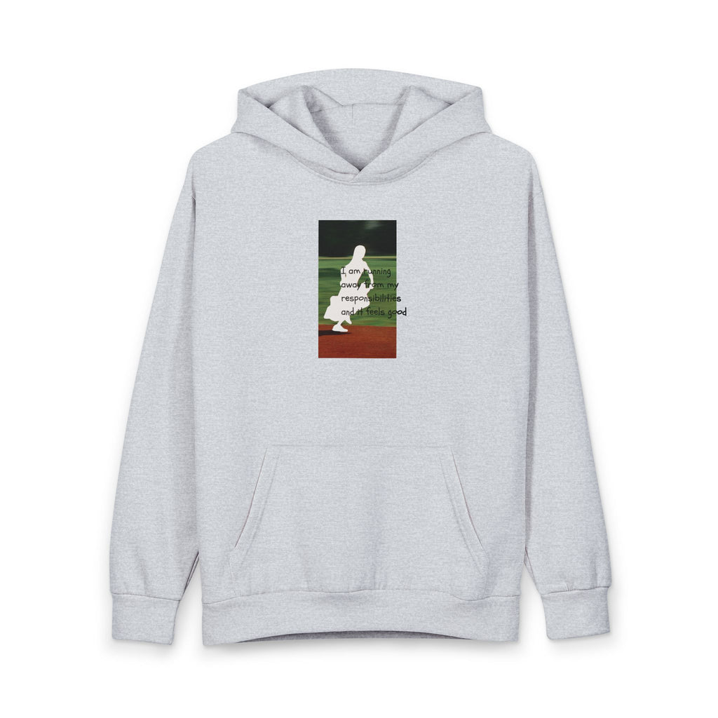 Baseball Player Silhouette Hoodie | Vintage Field Graphic, Sports Apparel