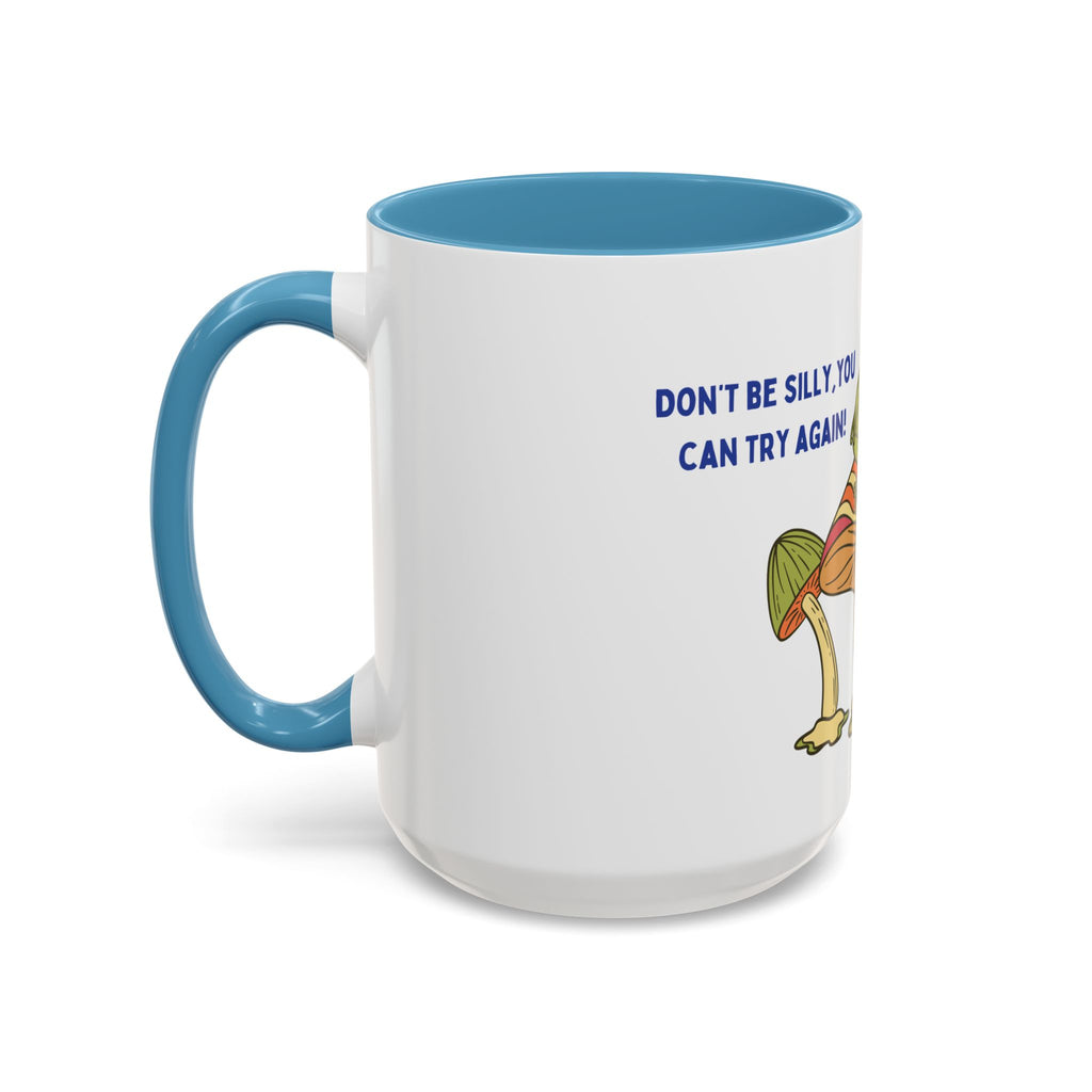 Frog on Mushroom Coffee Mug — "That's What Mornings Are For" Accent Mug
