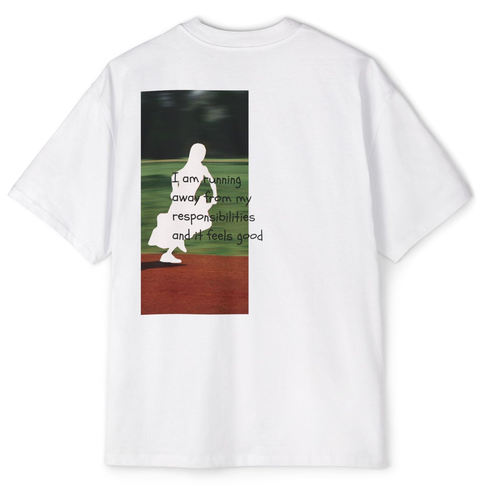 running away  - Oversized T-shirt