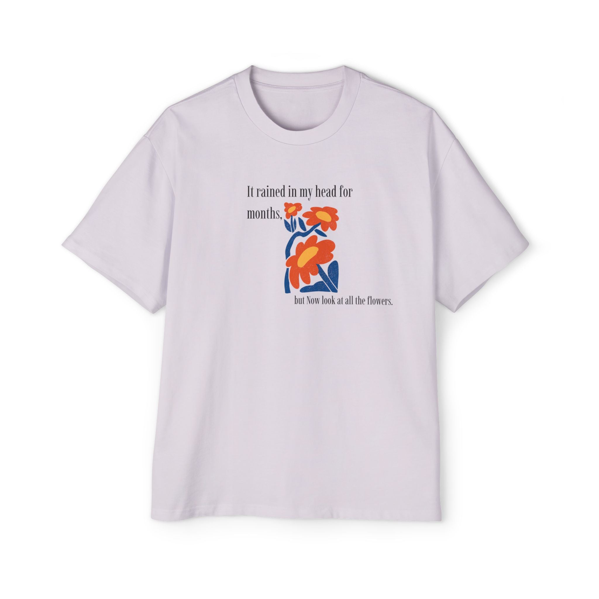 Abstract Floral Illustration T-Shirt | Retro Bloom Graphic Tee