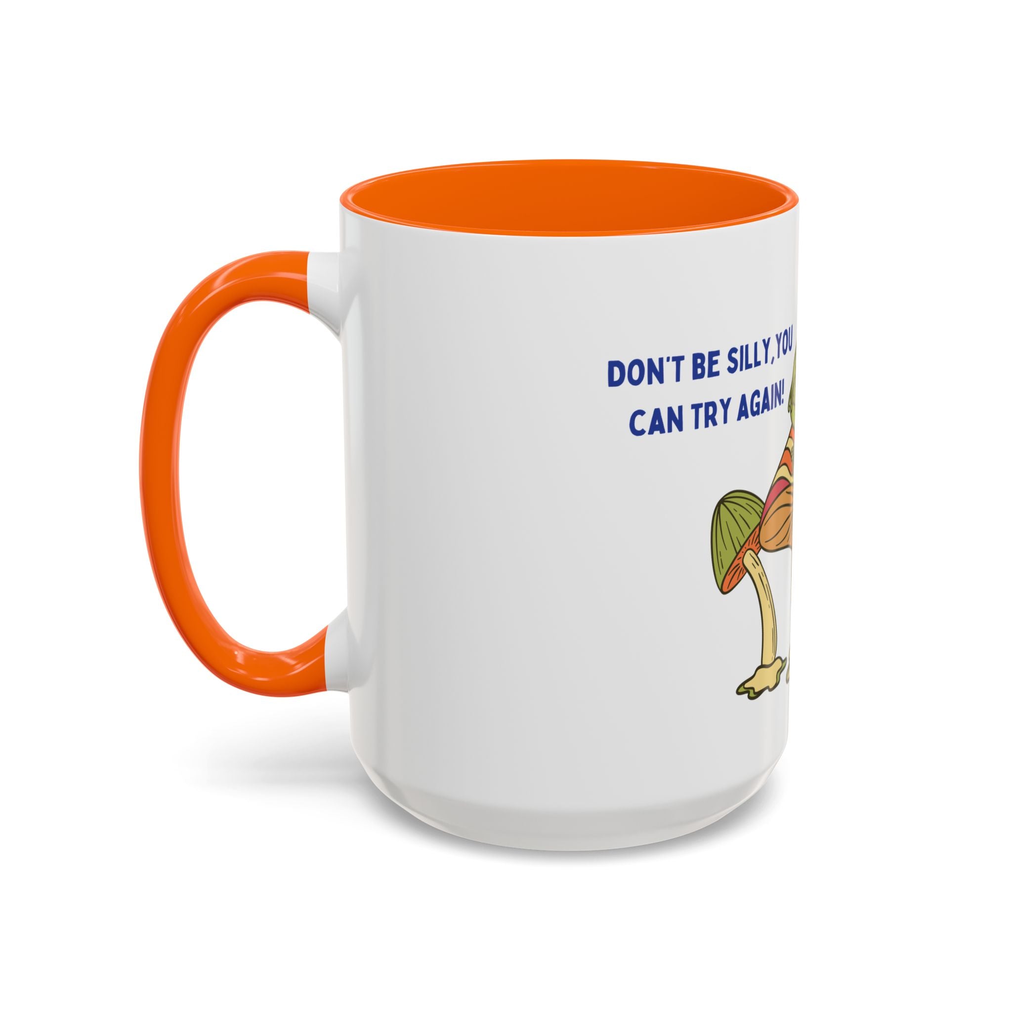 Frog on Mushroom Coffee Mug — "That's What Mornings Are For" Accent Mug