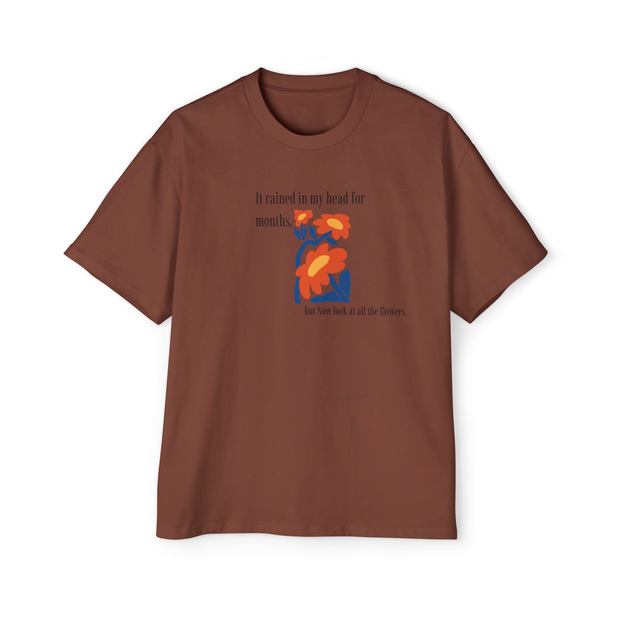 Abstract Floral Illustration T-Shirt | Retro Bloom Graphic Tee