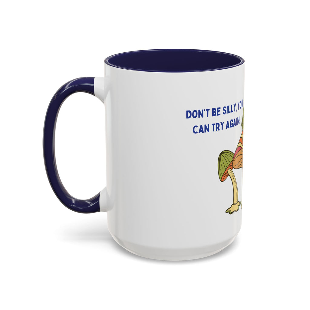 Frog on Mushroom Coffee Mug — "That's What Mornings Are For" Accent Mug