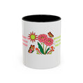 Floral Butterflies Coffee Mug — "Who Figures It Out Every Single Time" Accent Mug