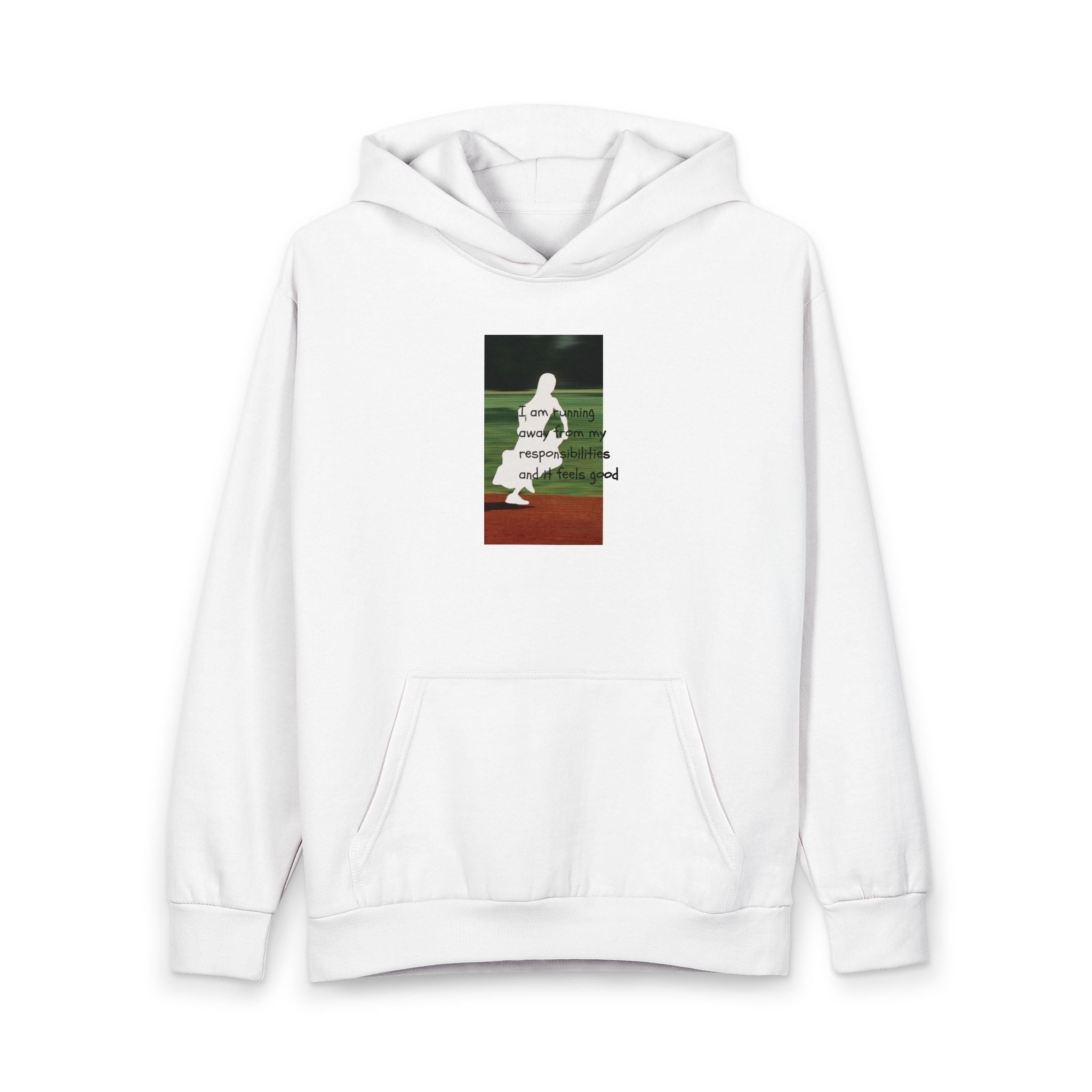 Baseball Player Silhouette Hoodie | Vintage Field Graphic, Sports Apparel