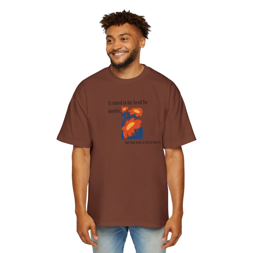 Abstract Floral Illustration T-Shirt | Retro Bloom Graphic Tee