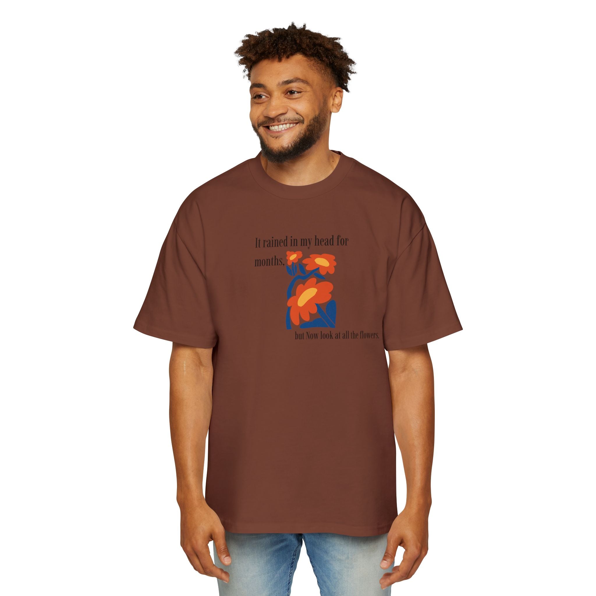 Abstract Floral Illustration T-Shirt | Retro Bloom Graphic Tee