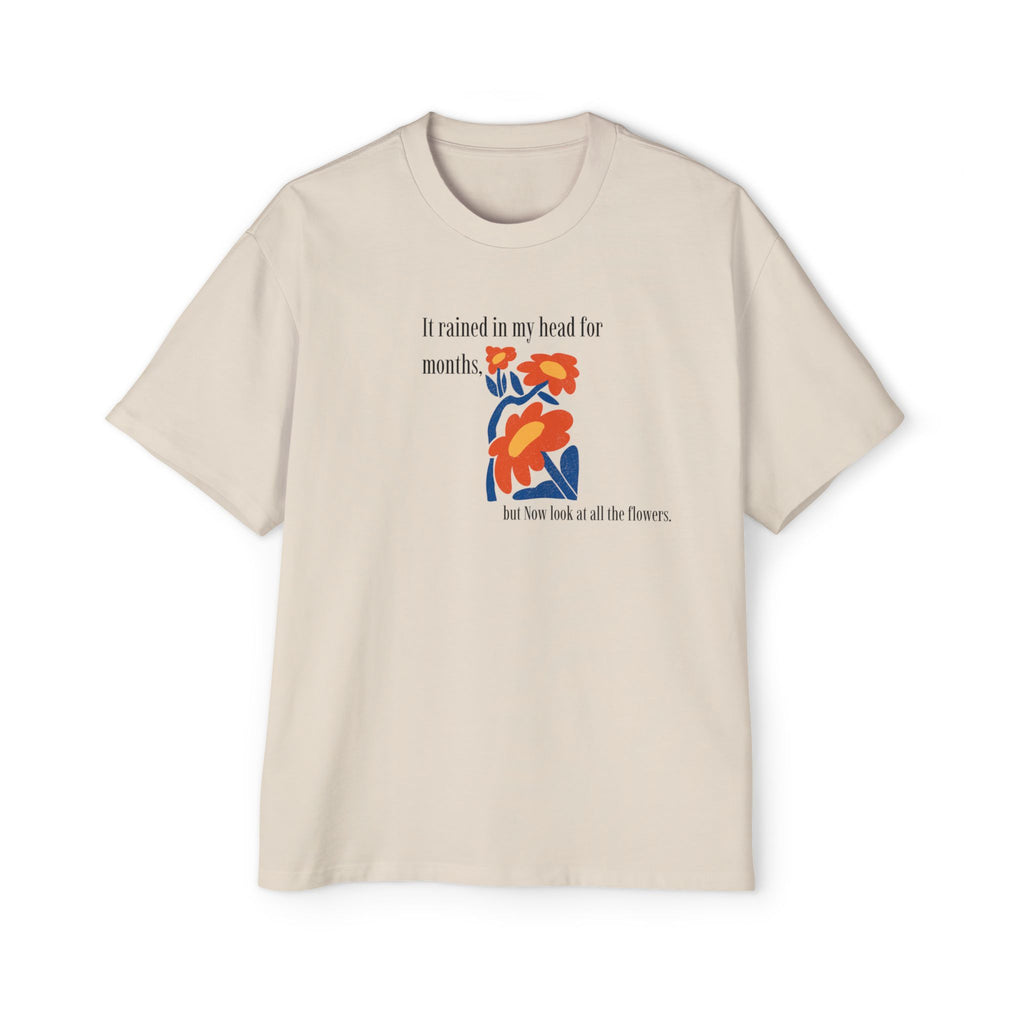 Abstract Floral Illustration T-Shirt | Retro Bloom Graphic Tee