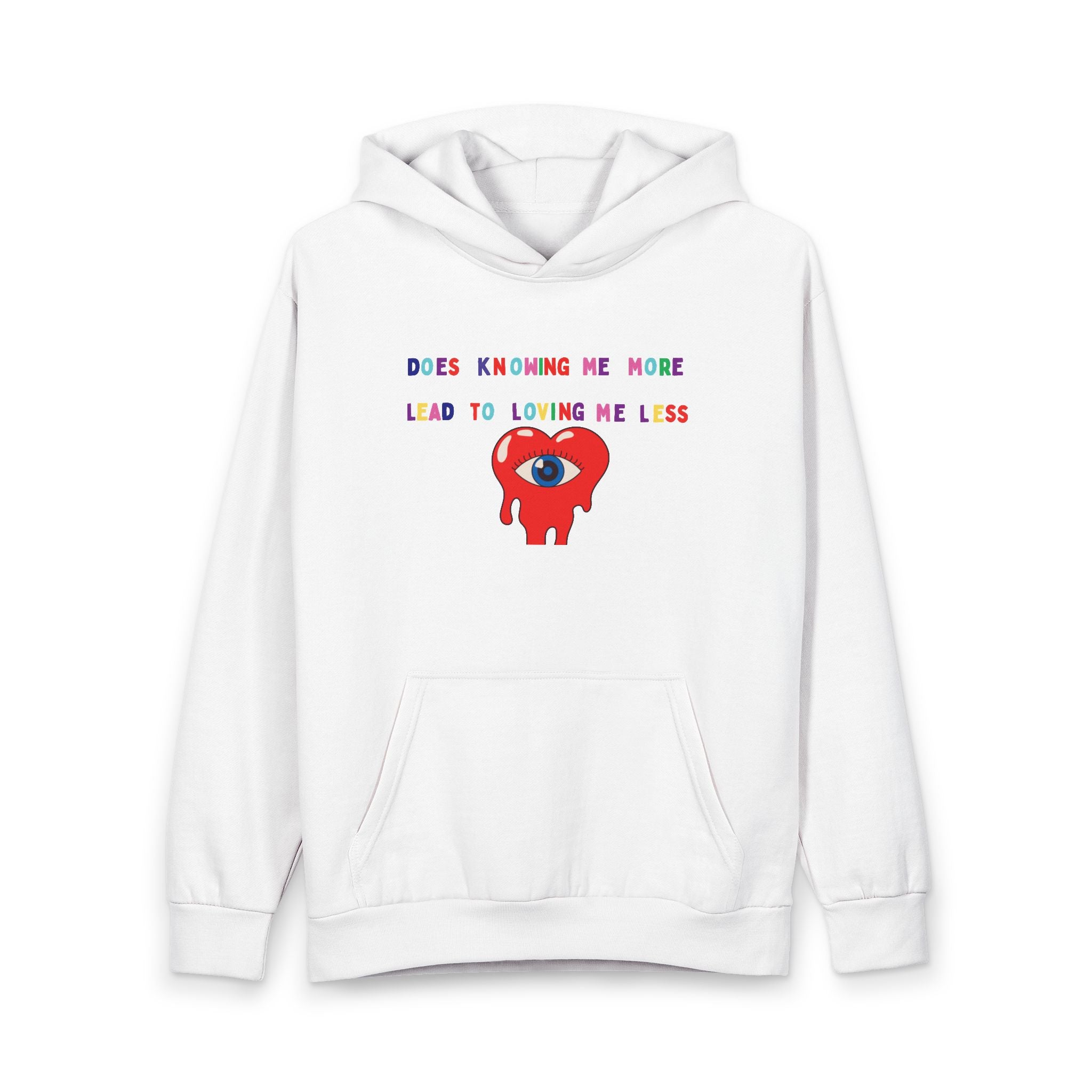 "does knowing me more lead to loving me less" Oversized hoodie