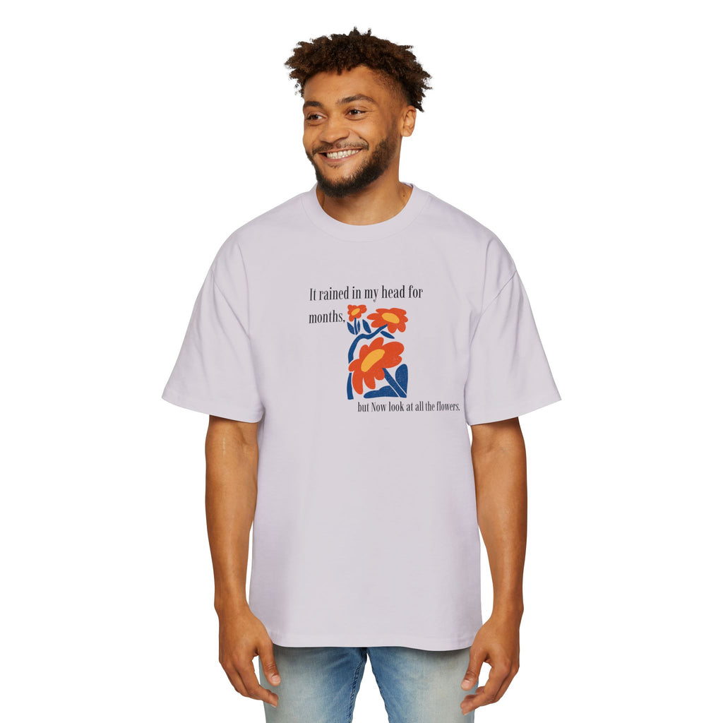 Abstract Floral Illustration T-Shirt | Retro Bloom Graphic Tee